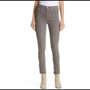 RAG & BONE high rise skinny corduroy.